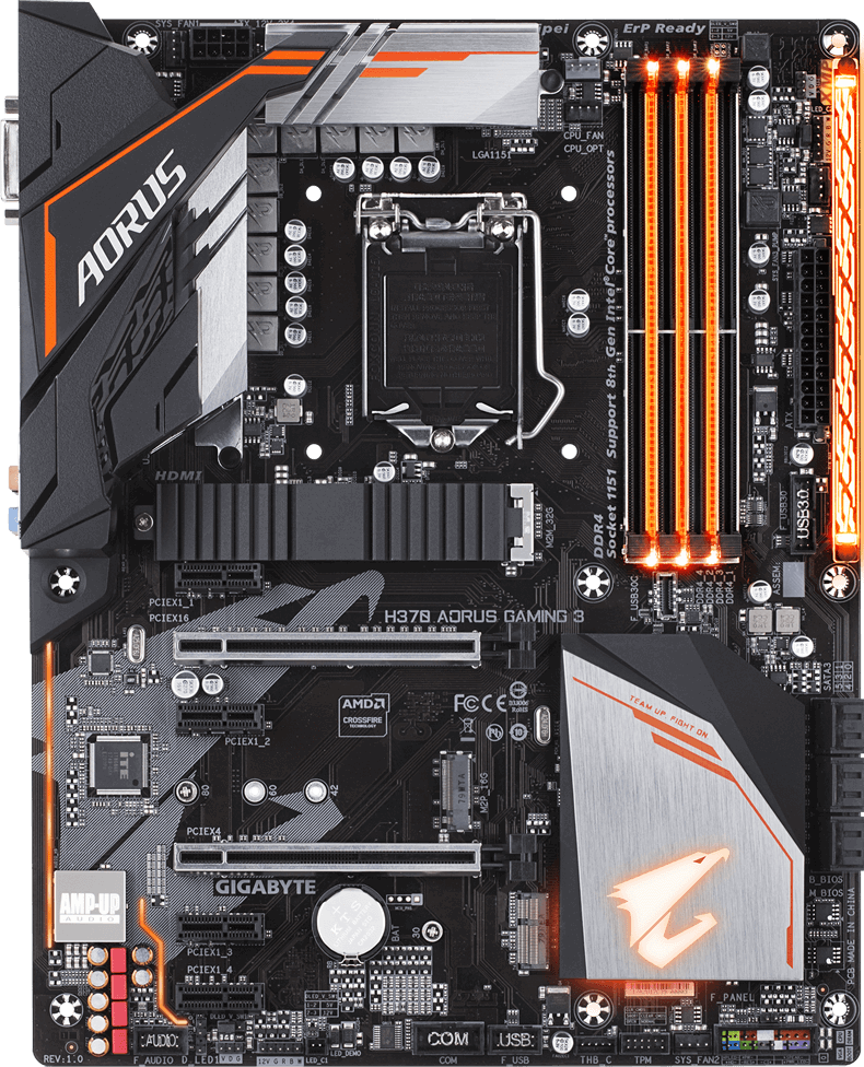 Материнская плата gigabyte h370 aorus gaming 3 wifi обзор